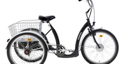 Uit voorraad leverbaar:  Popal e-bike deluxe elektrische driewieler  ----- Van 1999,= voor 1899,=